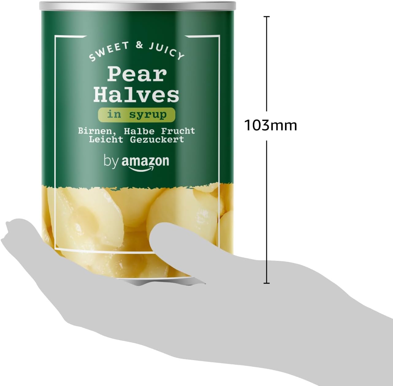 Detalle de Mezze Pere Allo Sciroppo 411 g – by Amazon Mezze Pere Allo Sciroppo (confezione 2 porzioni)