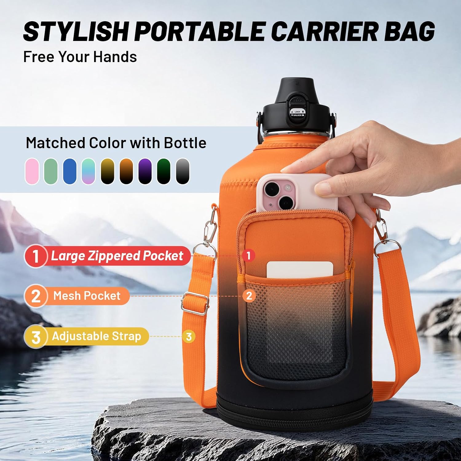 Detalle de WONSYGO Insulated Water Bottle 1 Gallon