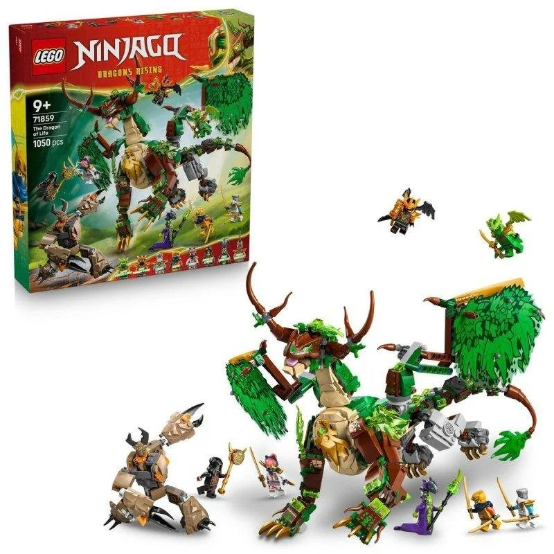 Detalle de LEGO Ninjago 71859 Dragón de la Vida – Set 1050 piezas con 8 minifiguras