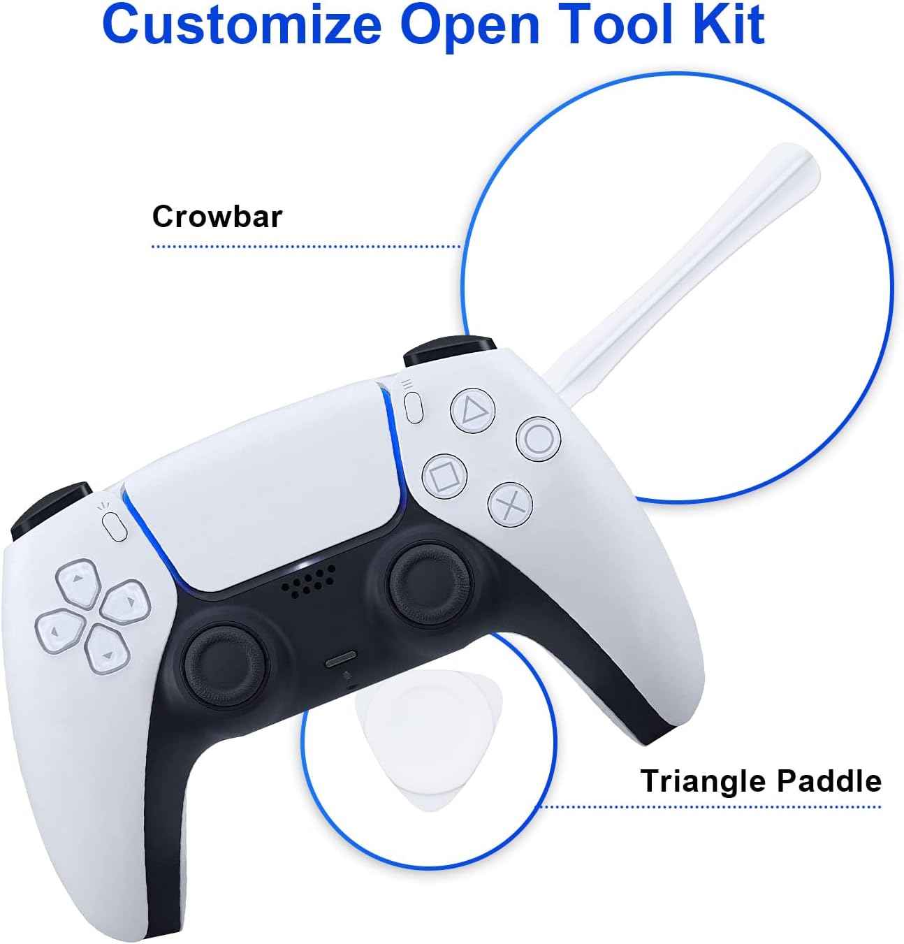 Detalle de Mcbazel Joystick Analog Stick Ersatz- und Reparatur-Kit für PS5 DualSense Controller