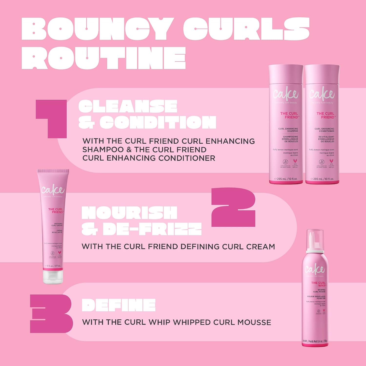 Thumbnail 6 de Cake Beauty Curl Friend Curl Defining Shampoo, Conditioner & Cream Set (Avocado & Argan Oil) — Curl-Enhancing Trio