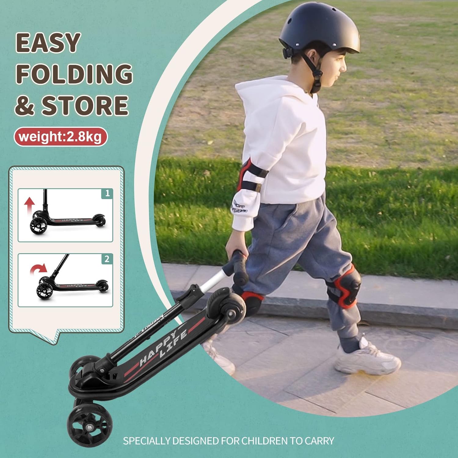 Thumbnail 4 de besrey Big Wheels Tretroller