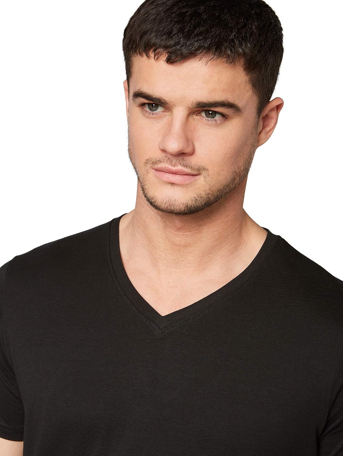 Thumbnail 5 de TOM TAILOR Herren Doppelpack T-Shirt mit V-Ausschnitt (Regular Fit) aus Baumwolle