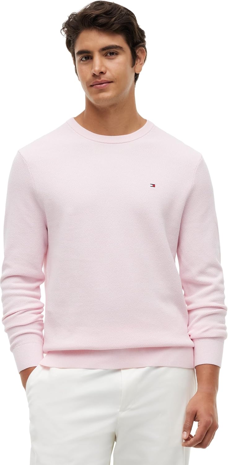 Thumbnail 6 de Tommy Hilfiger Pull Homme Essential Structure – Bleu Desert Sky, Regular Fit, L