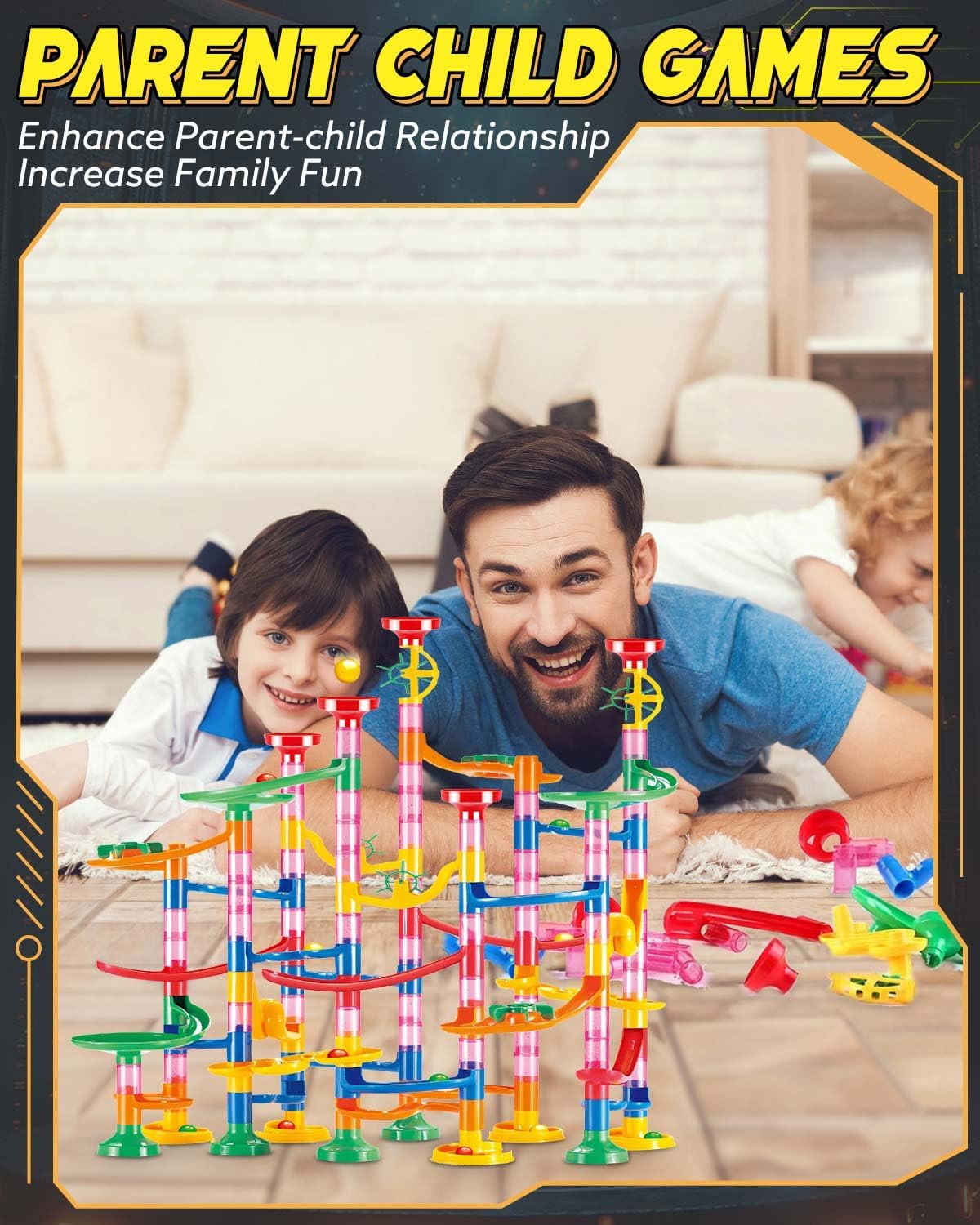 Detalle de E-SMARTER Marble Run 133p: Marble Rush with Exquisite Packaging