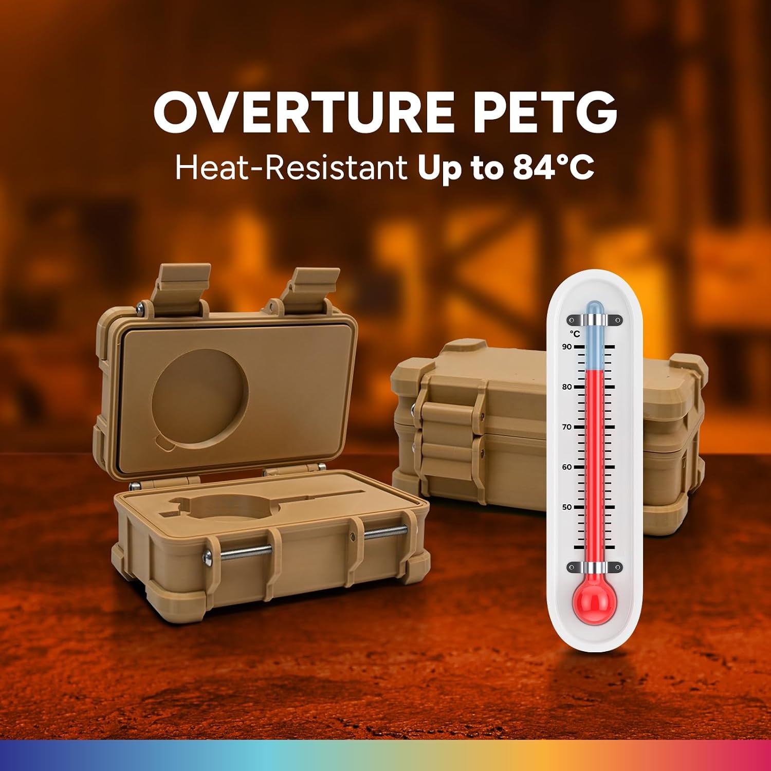Thumbnail 1 de Overture PETG 3D Printer Filament 1.75mm, 2kg Spool