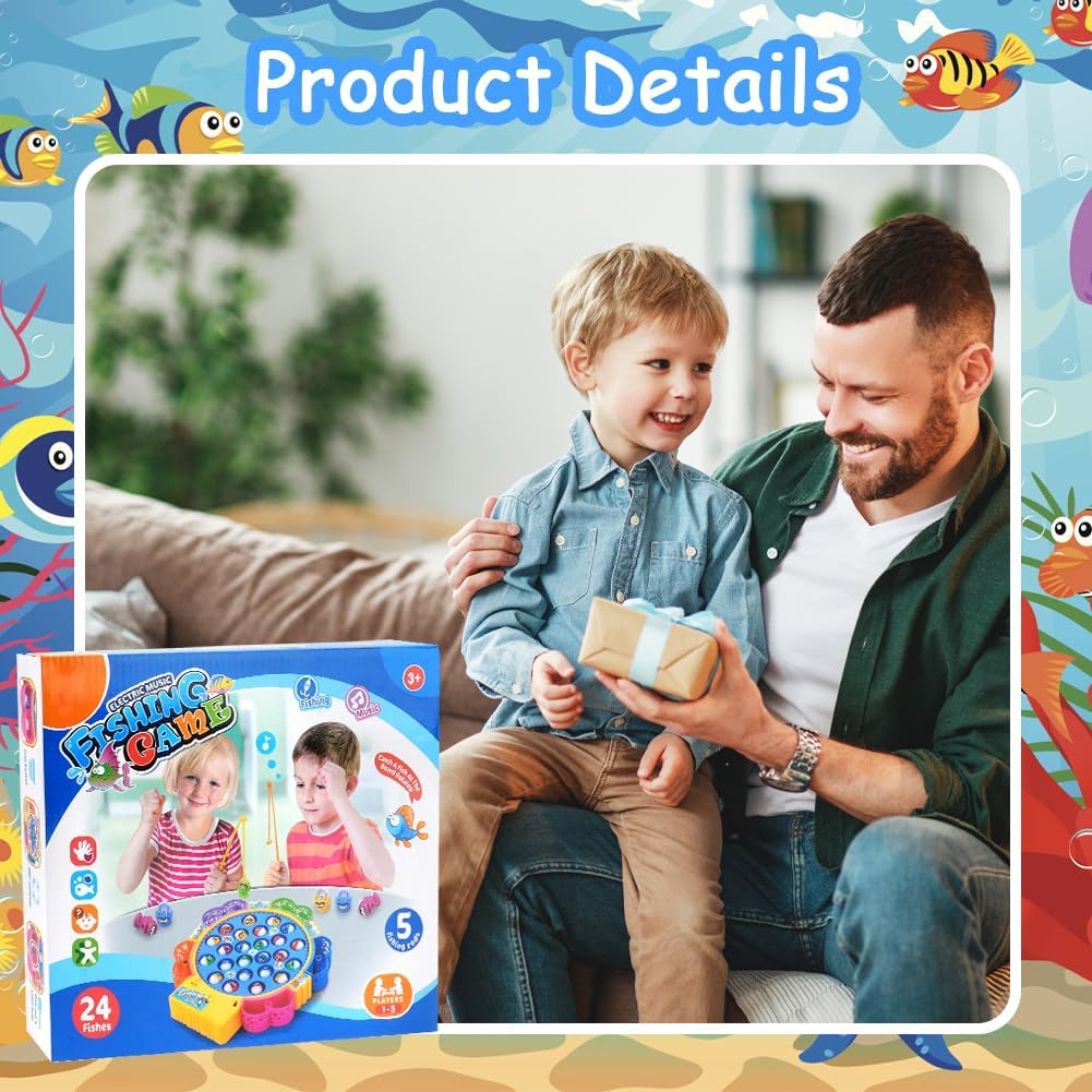 Thumbnail 6 de Vicloon Fishing Game for Kids 24-piece set