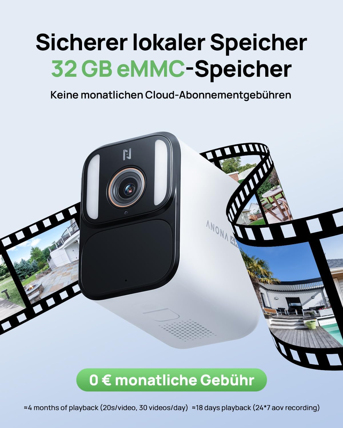 Thumbnail 5 de Anona Aurora 4K Solar Überwachungskamera 8MP