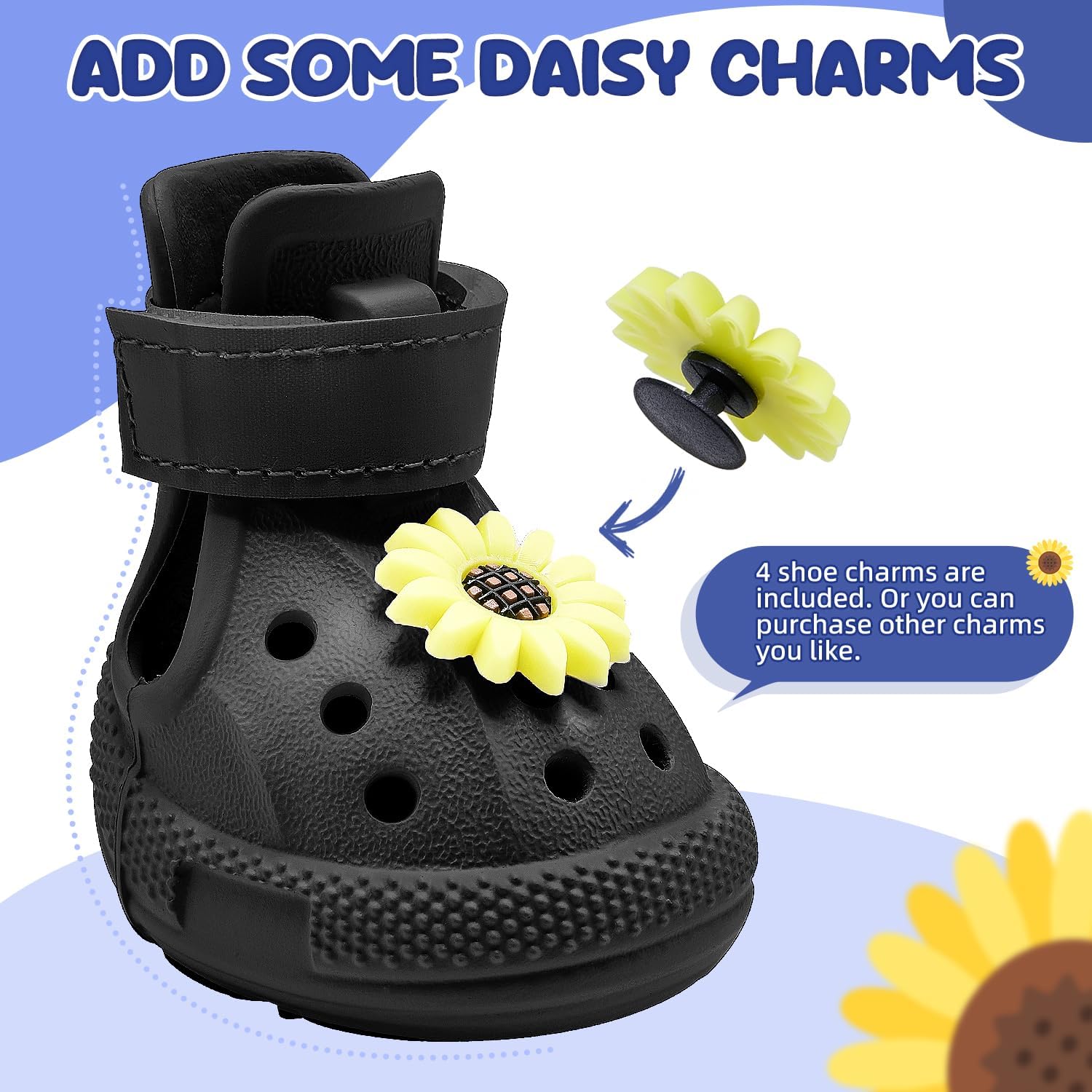 Detalle 2 de SlowTon Dog Shoes for Hot Pavement: Breathable, Non-Slip Dog Sandals with Reflective Stripes