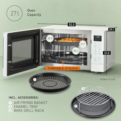 Detalle 2 de Panasonic NN-CT54RWBPQ 27L 4-in-1 Combination Inverter Microwave with Air Fryer