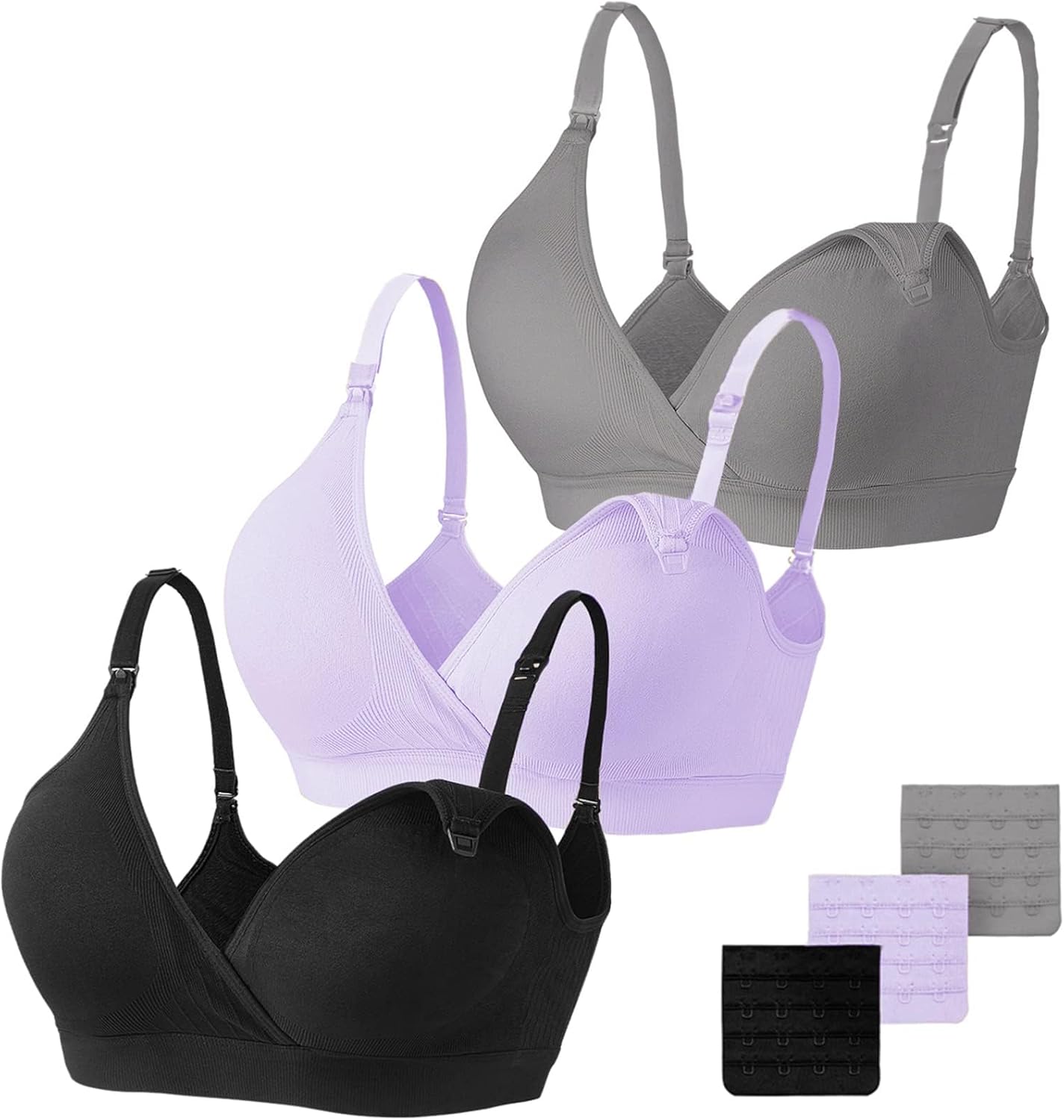 Thumbnail 6 de Vinfact 3 Pack Nursing Bra V Neck 3-Pack