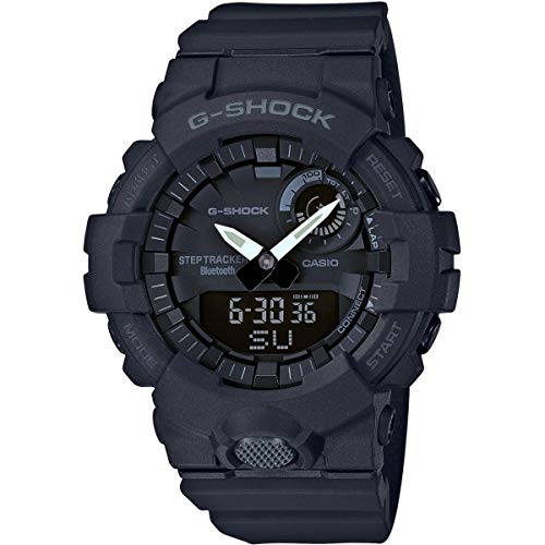 Detalle de Casio G-SHOCK GBA-800-1AER: Orologio ibrido analogico-digitale con Step Tracker e Bluetooth
