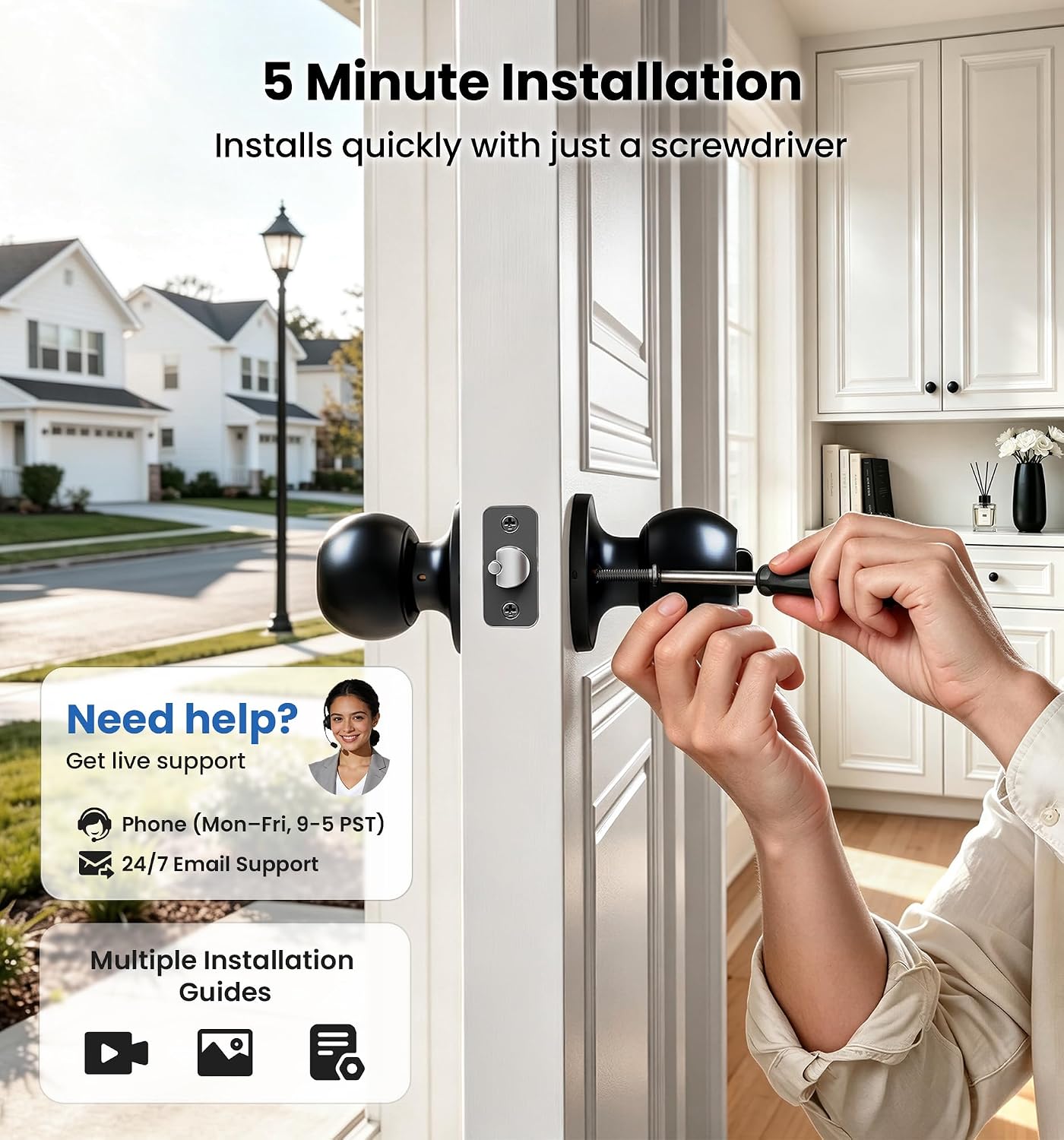 Thumbnail 6 de Veise Keyed Entry Door Knob Stainless Steel