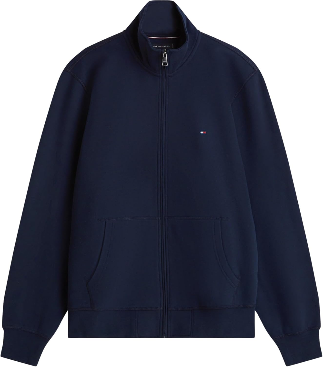 Thumbnail 4 de Tommy Hilfiger Men's Essential Fleece Stand Collar Zip Through Sweatshirt