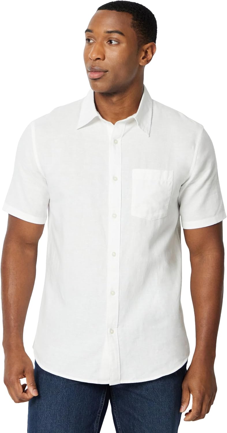 Thumbnail 6 de Amazon Essentials Men's Regular-Fit Short-Sleeve Linen Shirt