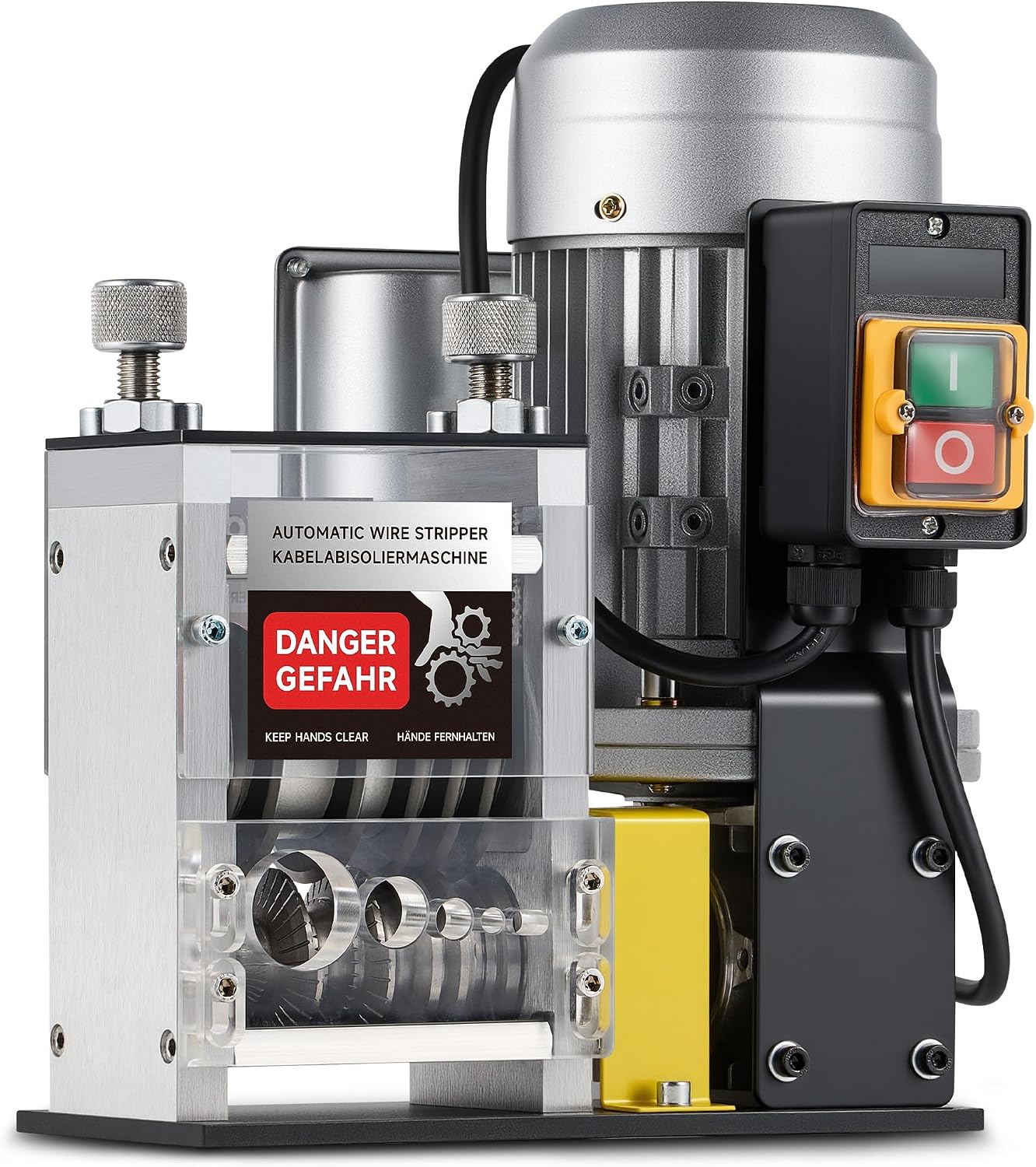CREWORKS 180W Macchina Spellacavi Elettrica con 5 Canali per Spellare Filo di Rame da 1,5 a 30 mm