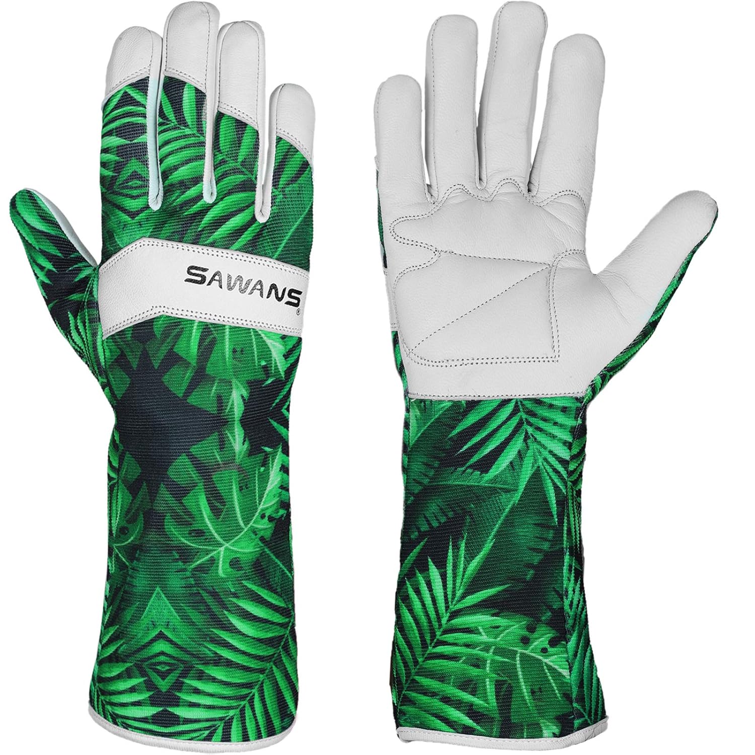 Detalle de Goatskin Leather Gardening Gloves L — Thorn‑Proof Garden Gloves