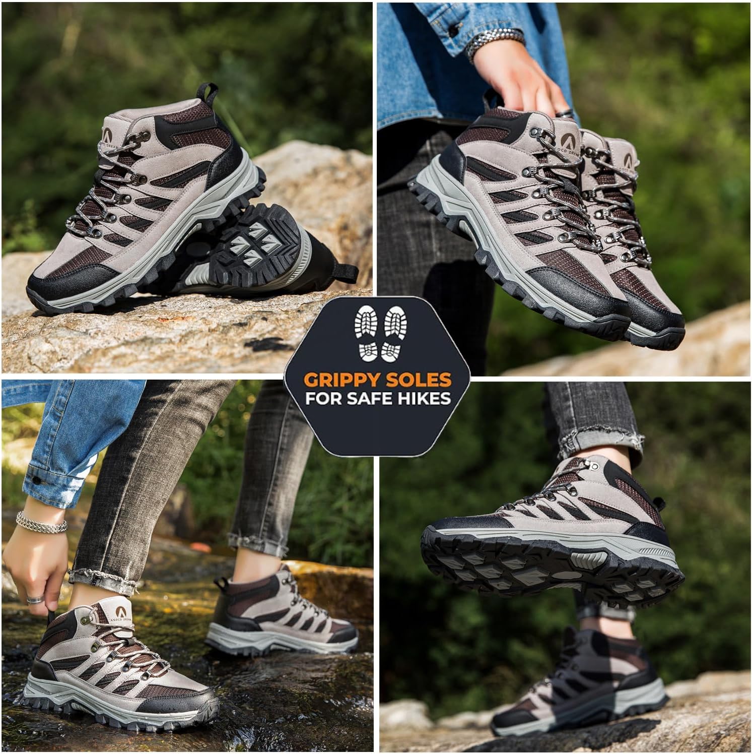 Thumbnail 1 de HODTOB Wanderschuhe für Herren & Damen – sportliche Outdoor-Wanderhalbschuhe mit wasserdichtem Design