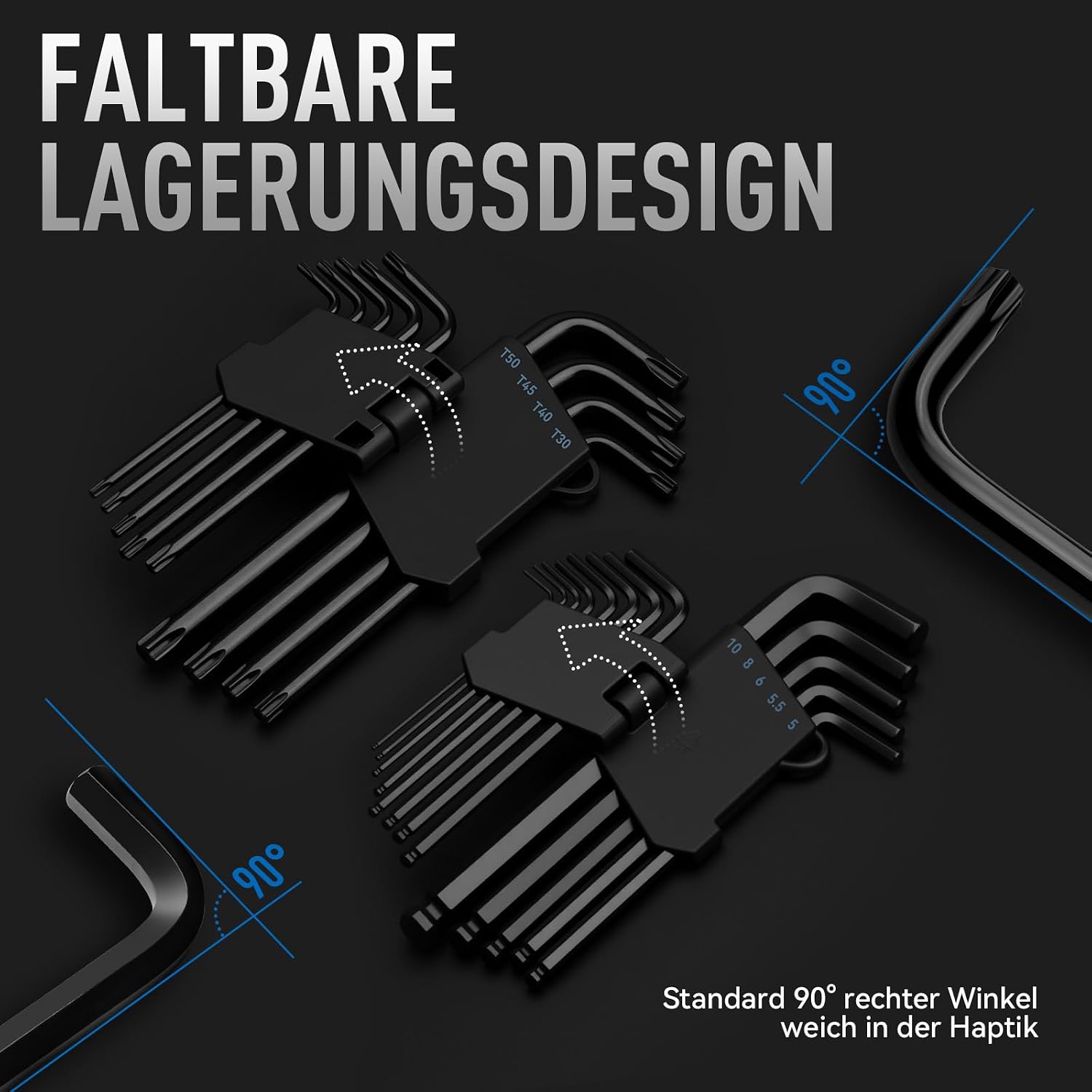 Thumbnail 3 de DISEN 22-teilig Innensechskant-Schlüssel-Set 1,27–10 mm