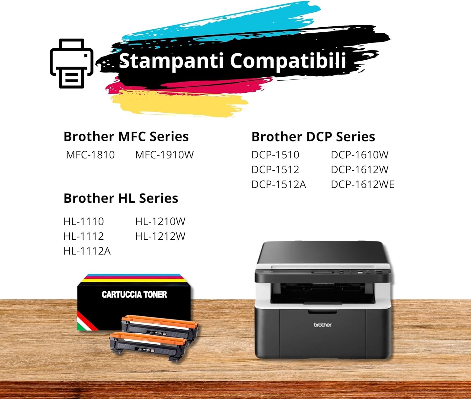 Thumbnail 1 de Toner compatibili TN-1050 2-Pack per Brother 🖨️