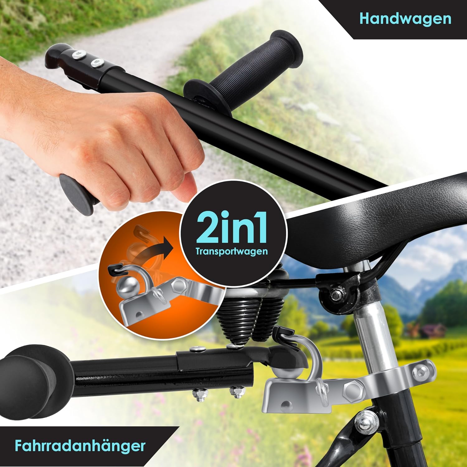 Thumbnail 2 de KESSER Fahrradanhänger 70 l Lastenanhänger