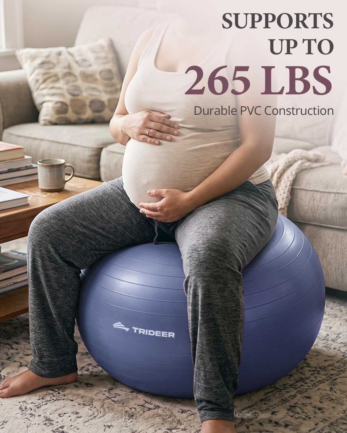 Detalle de Trideer Exercise Ball Stability Ball for Pilates 🧘♀
