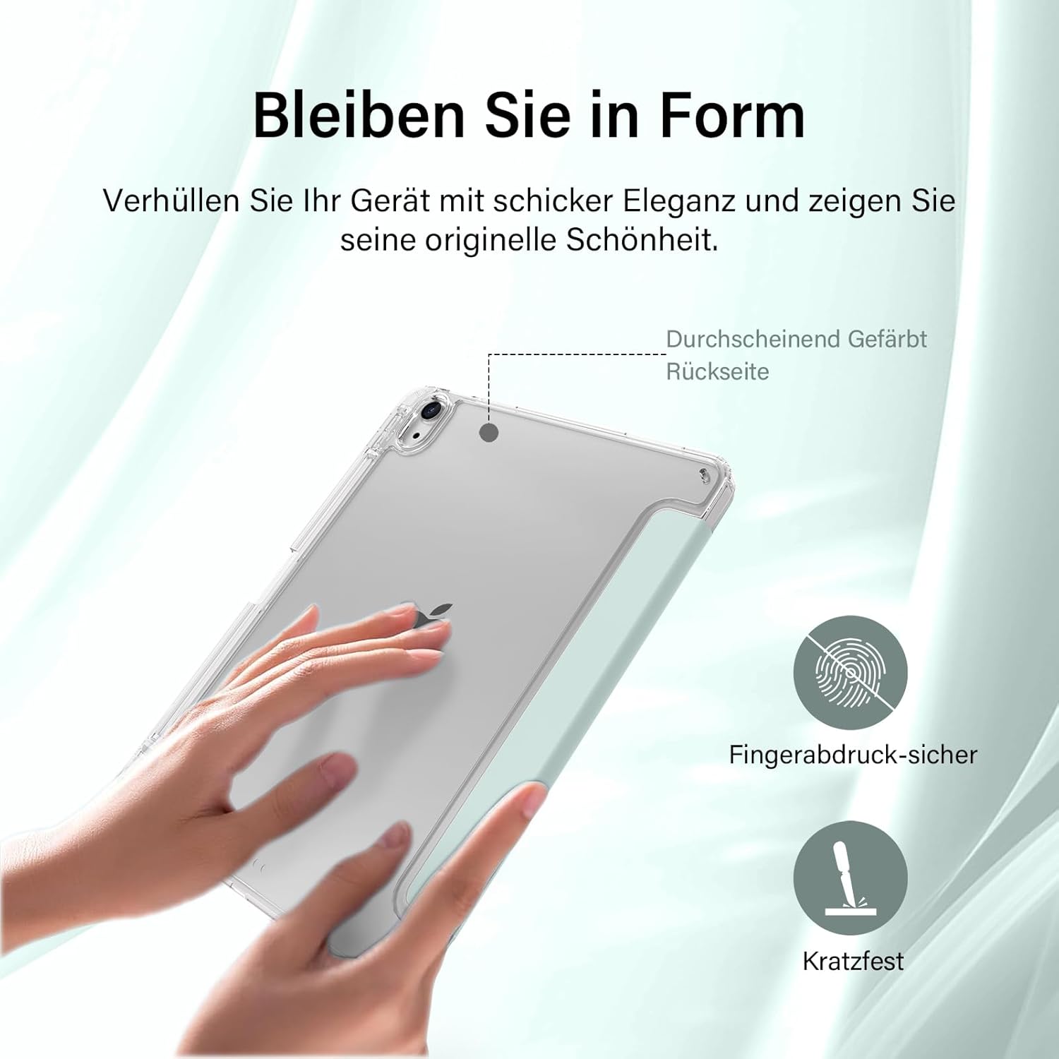 Thumbnail 4 de SZPSGC Hülle für iPad (A16) 11. Gen. / 10. Gen. – 11 Zoll 2025, 10,9 Zoll 2022, Hellgrün