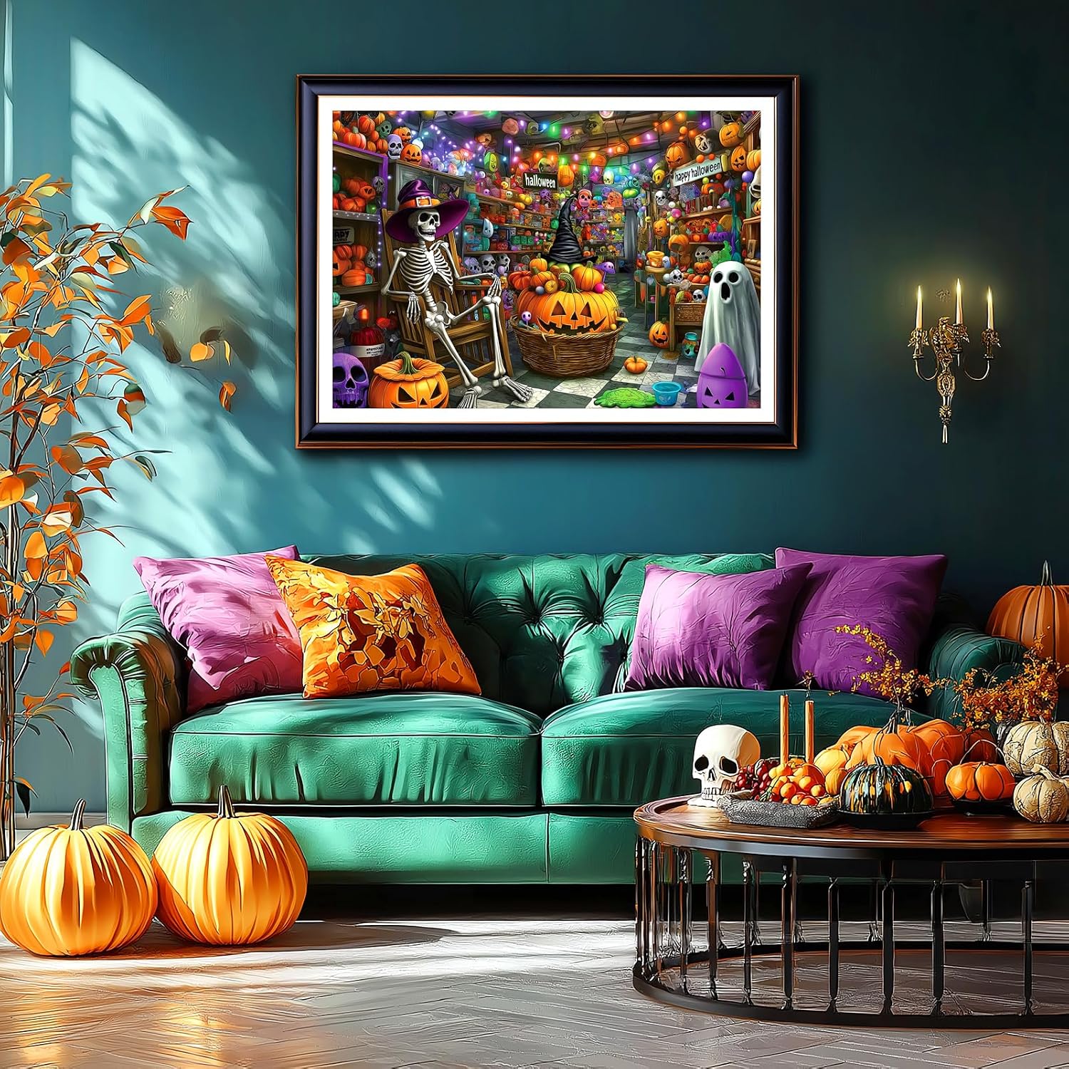 Detalle de PuzzOne 1,000-Piece Halloween Puzzle