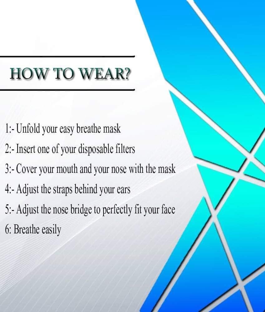 Thumbnail 5 de DualVertex Face Masks – breathable reusable cotton mask with valve and replaceable filters