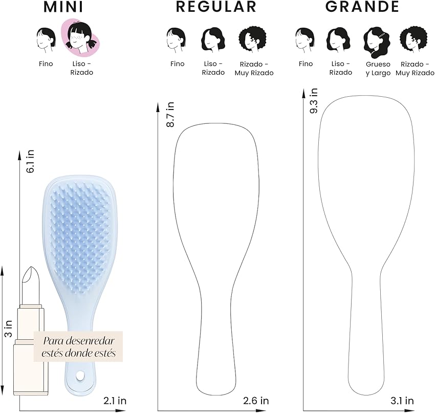 Thumbnail 6 de Tangle Teezer Mini Ultimate Detangler — Cepillo desenredante lavanda