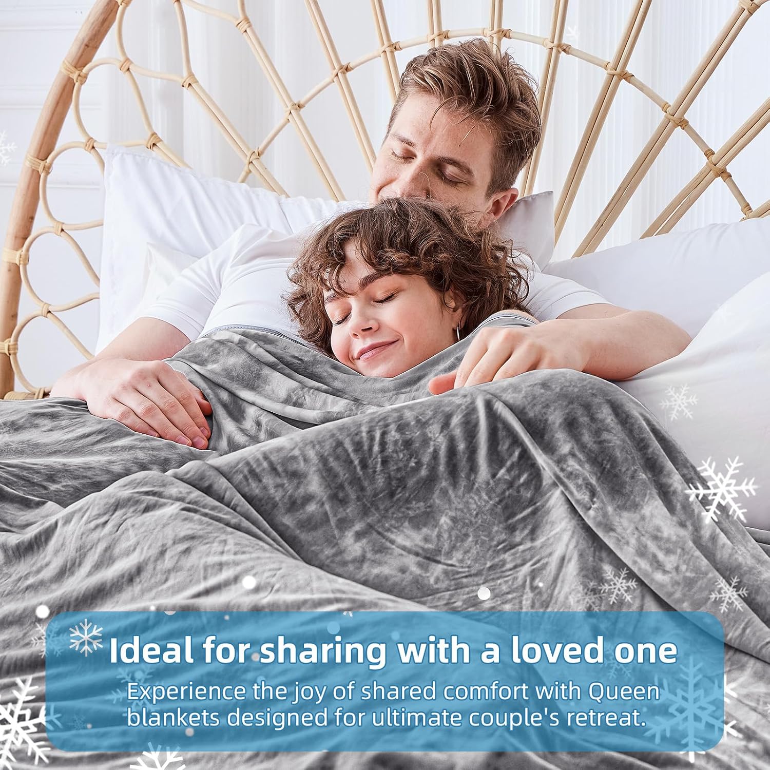 Thumbnail 2 de Inhand Cooling Blanket Super King Size – Summer Cool Bedding, 220x240cm (Grey)