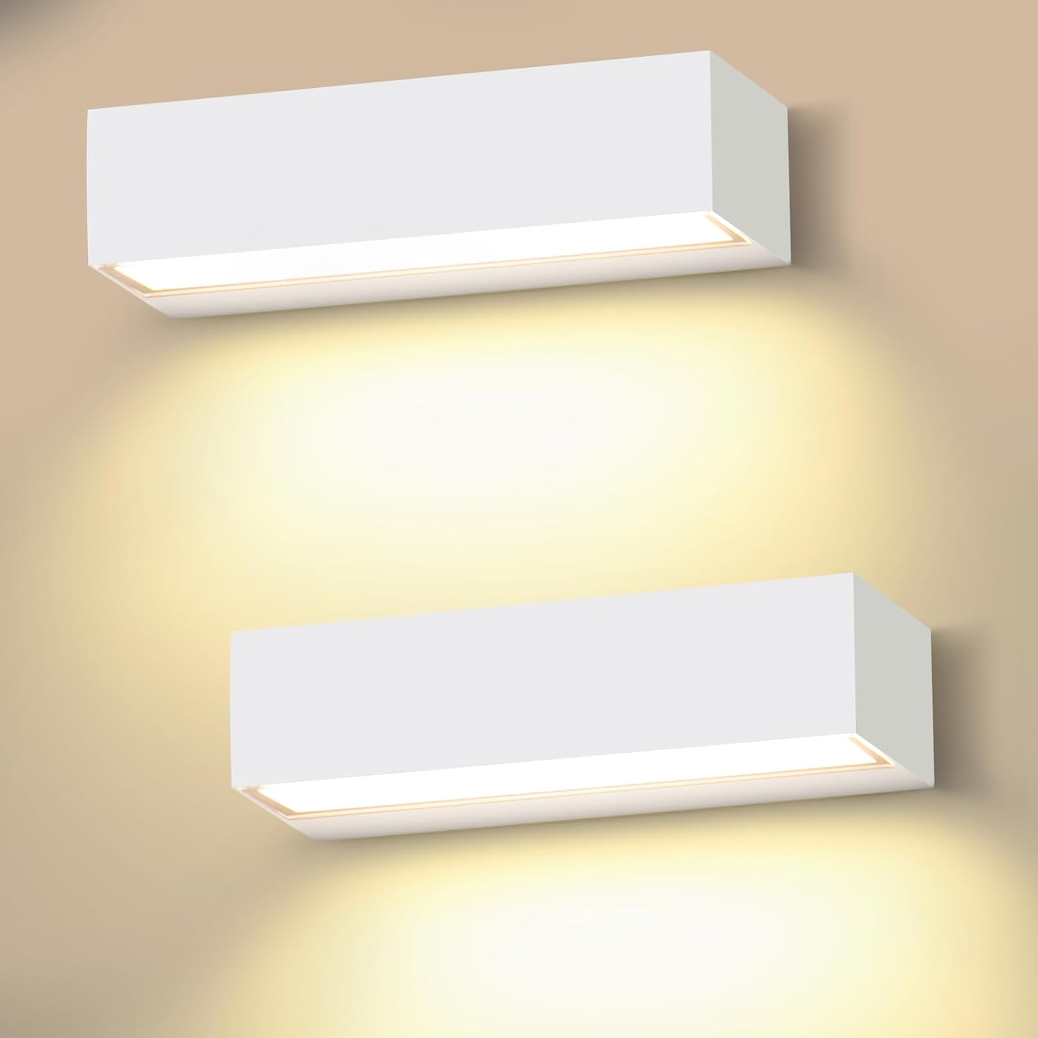 Detalle de 2 Pack Apliques Pared Exterior 18W 30cm 3000K