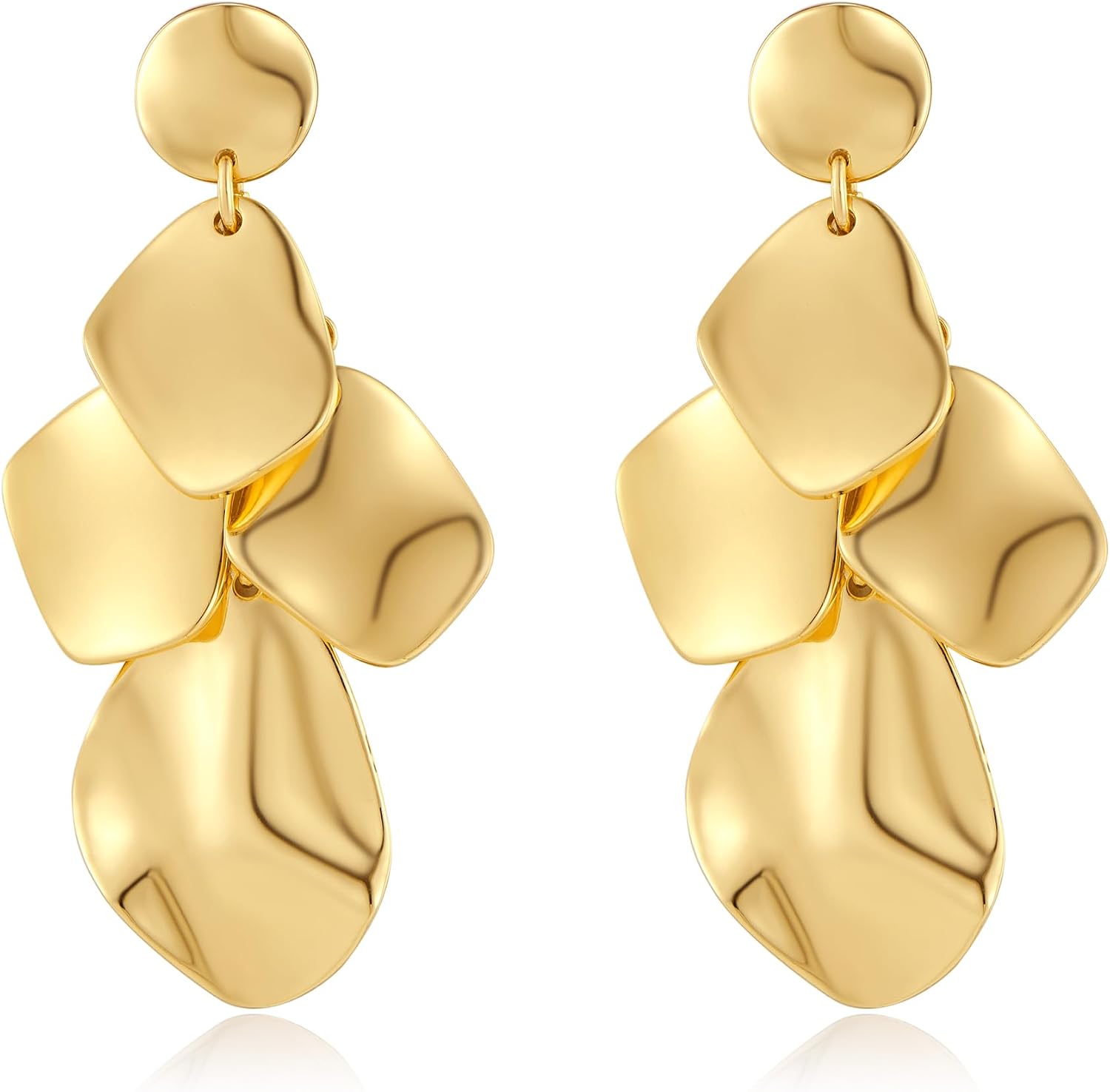 Detalle 2 de LILIE&WHITE Gold Ohrhänger für Damen mit Blumen-Design – zeitloser Schmuck für jeden Anlass