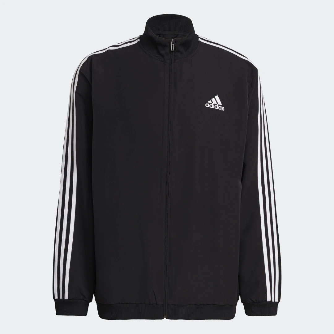 Detalle 2 de Chándal AEROREADY Essentials Regular-Fit 3 bandas de Adidas — Negro