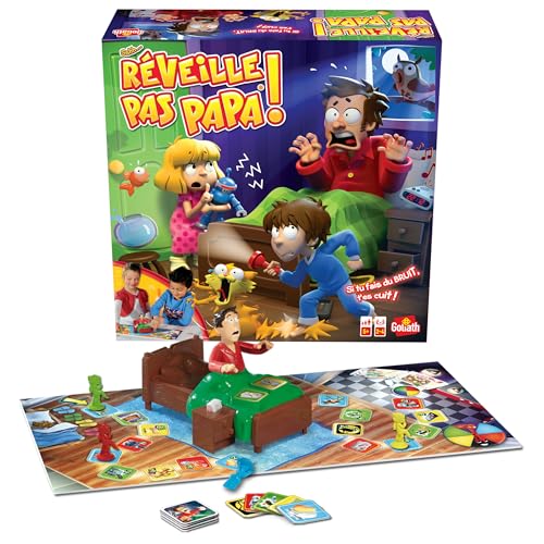 Detalle de Goliath Réveille Pas Papa – Jeu de société drôle pour enfants (à partir de 4 ans)