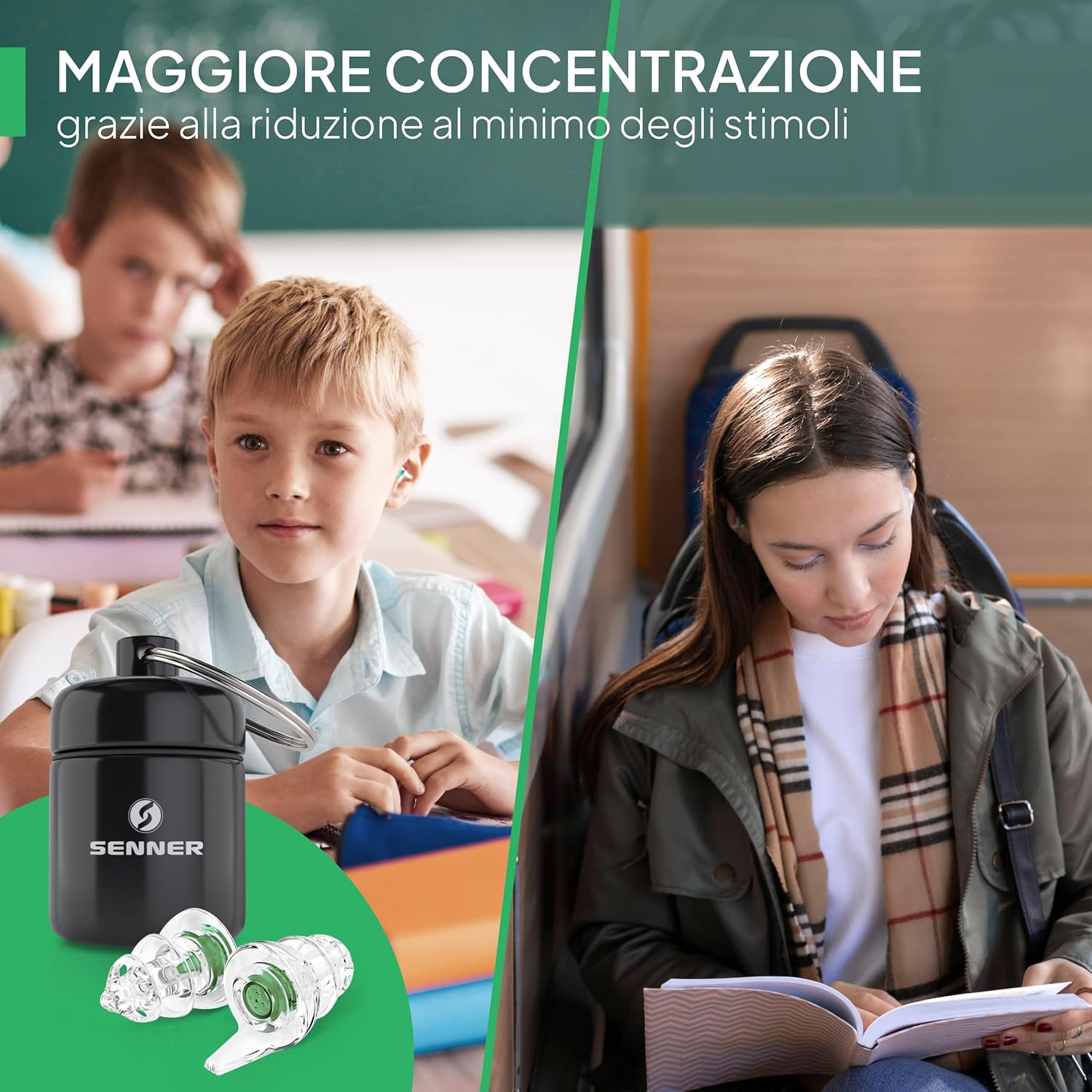 Thumbnail 4 de Senner KidsPro Plug tappi antirumore per bambini con contenitore in alluminio