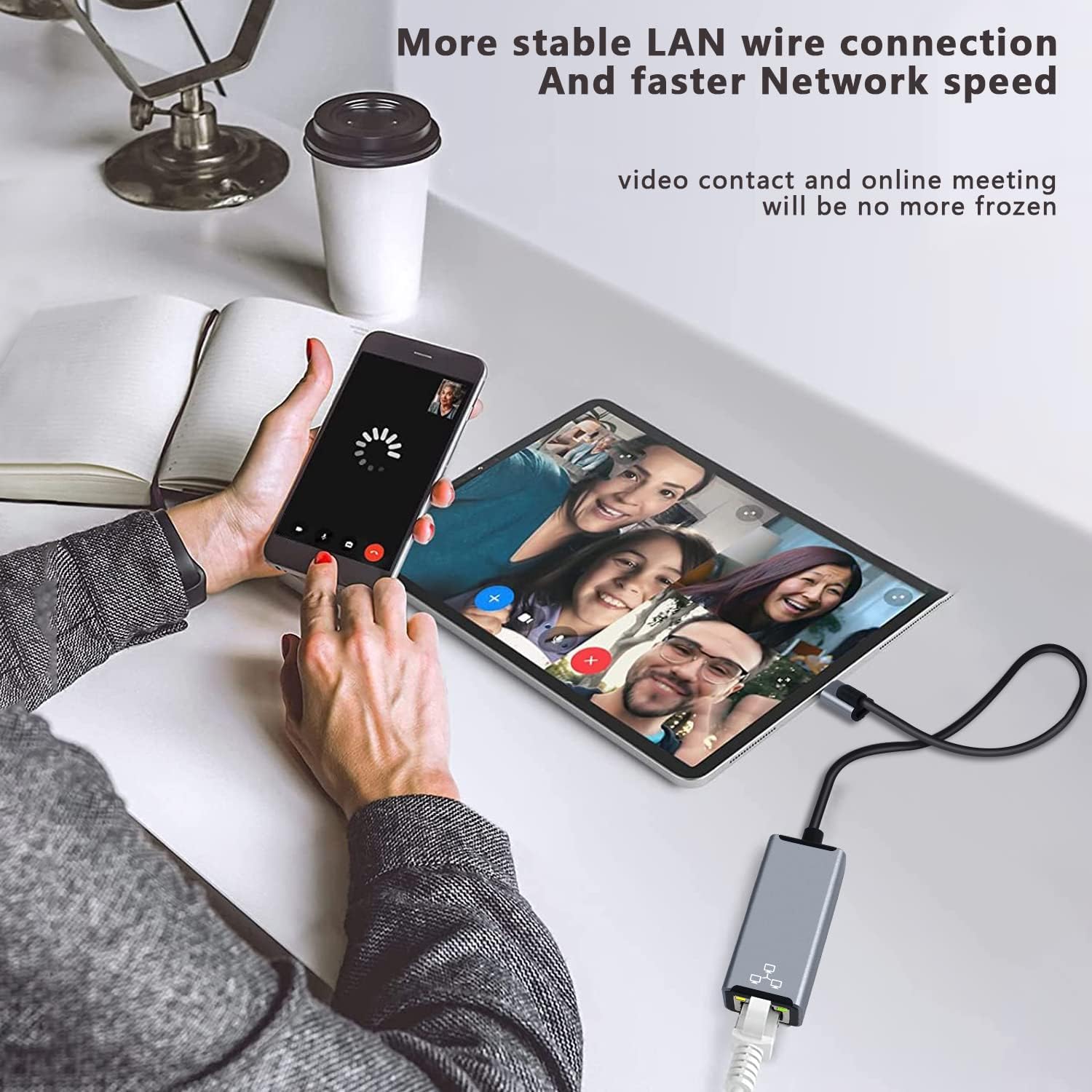 Detalle de Lighting to Ethernet Adapter 100Mbps
