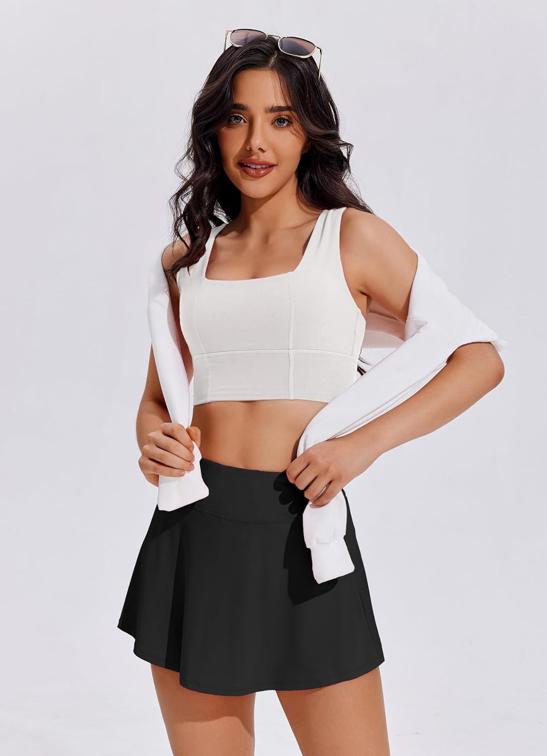 Thumbnail 2 de PINSPARK pleated athletic tennis skirt skort with built-in shorts and pocket