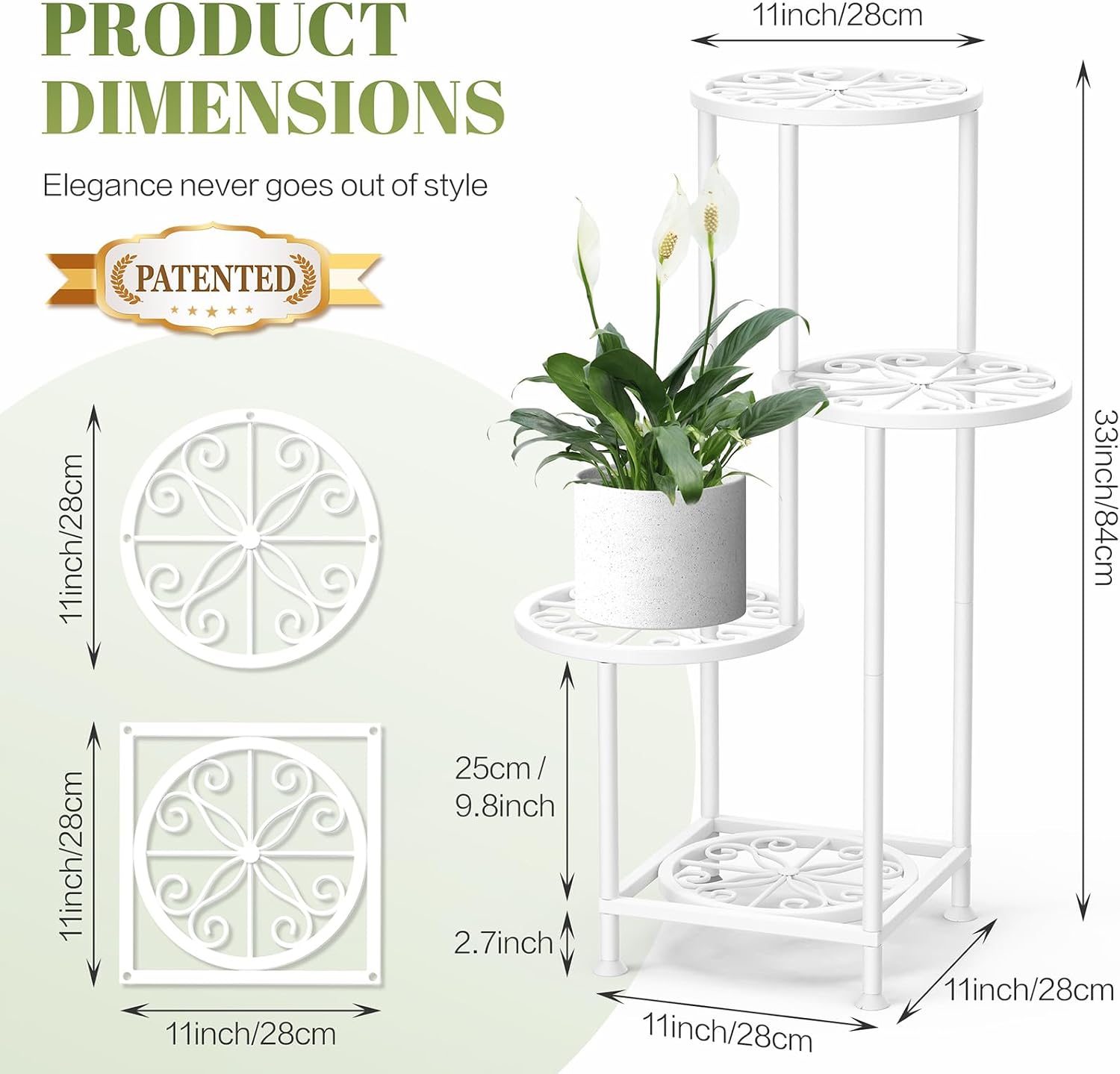 Detalle 2 de YOCOMEY Plant Stand, 4-Tier