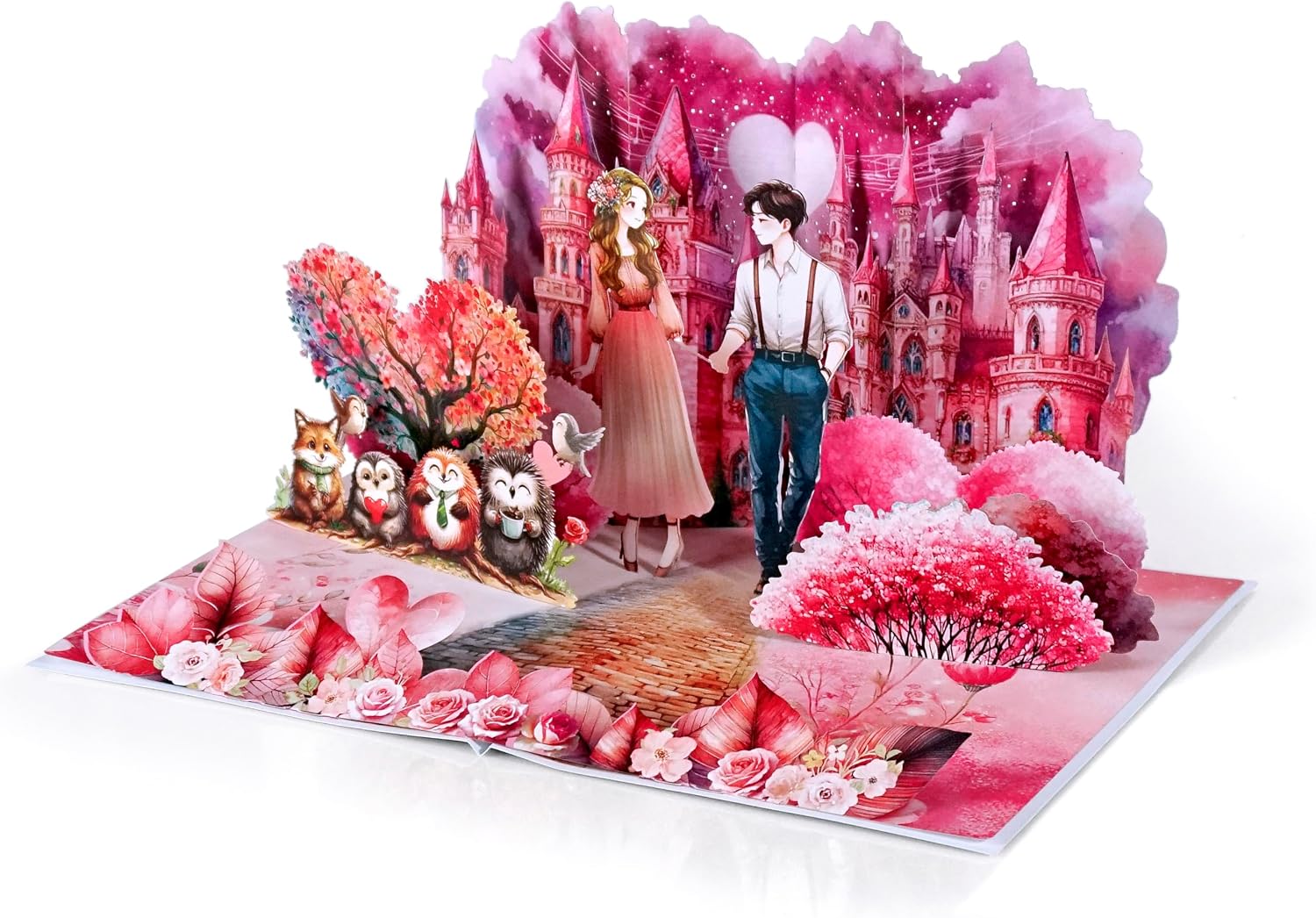 Detalle de CUTPOPUP Romantic Love Land Pop Up Anniversary Card