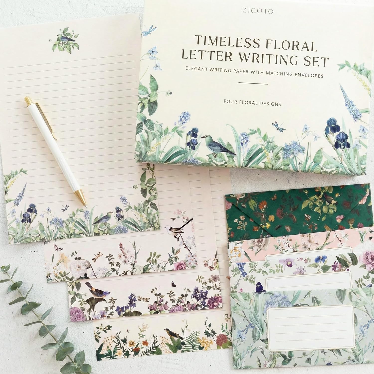 Detalle de ZICOTO zic-stationery_24-129 Stationery Set with 44 Lined B5 Sheets