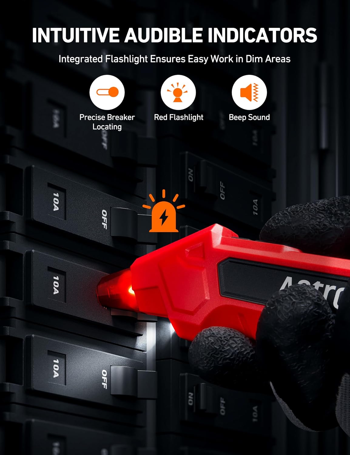 Thumbnail 3 de AstroAI Circuit Breaker Finder with GFCI Outlet Tester