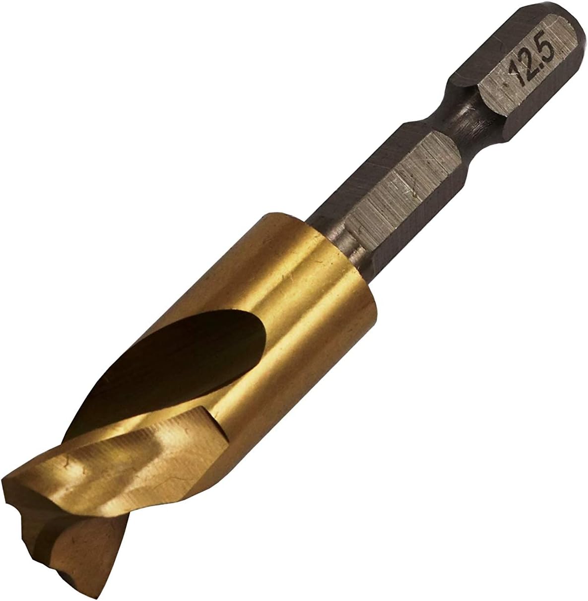 Thumbnail 1 de イチネンアクセス RELIEF 26258 六角軸ショートドリル 12.5mm HSS・チタンコーティング