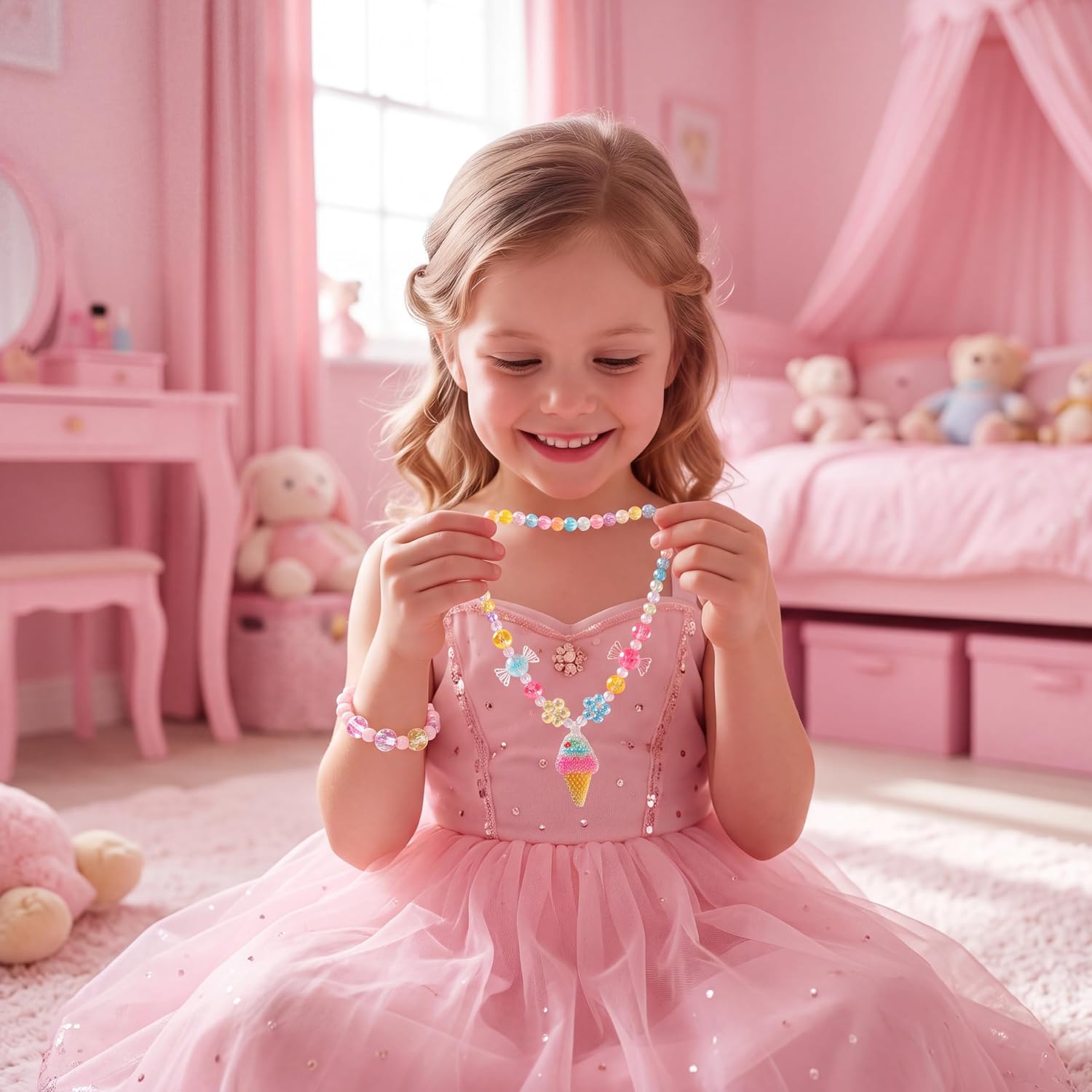 Detalle 2 de JOYIN Kids Unicorn Jewelry Set, 10-Piece