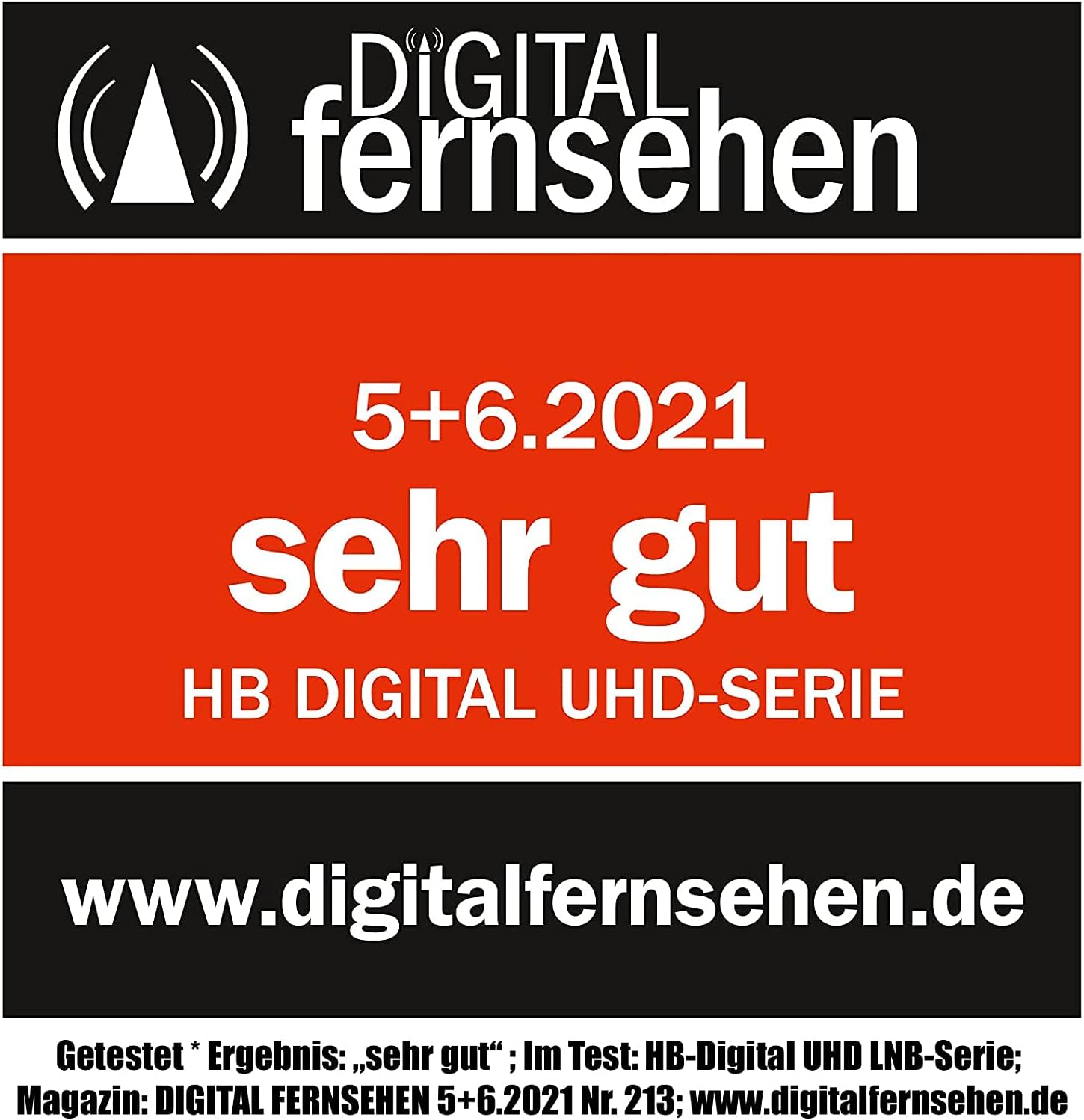 Detalle de hb-digital Quad LNB – 4-fach-Quad-LNB mit LTE-Schutz, 0,1 dB Rauschmaß und Wetterschutz
