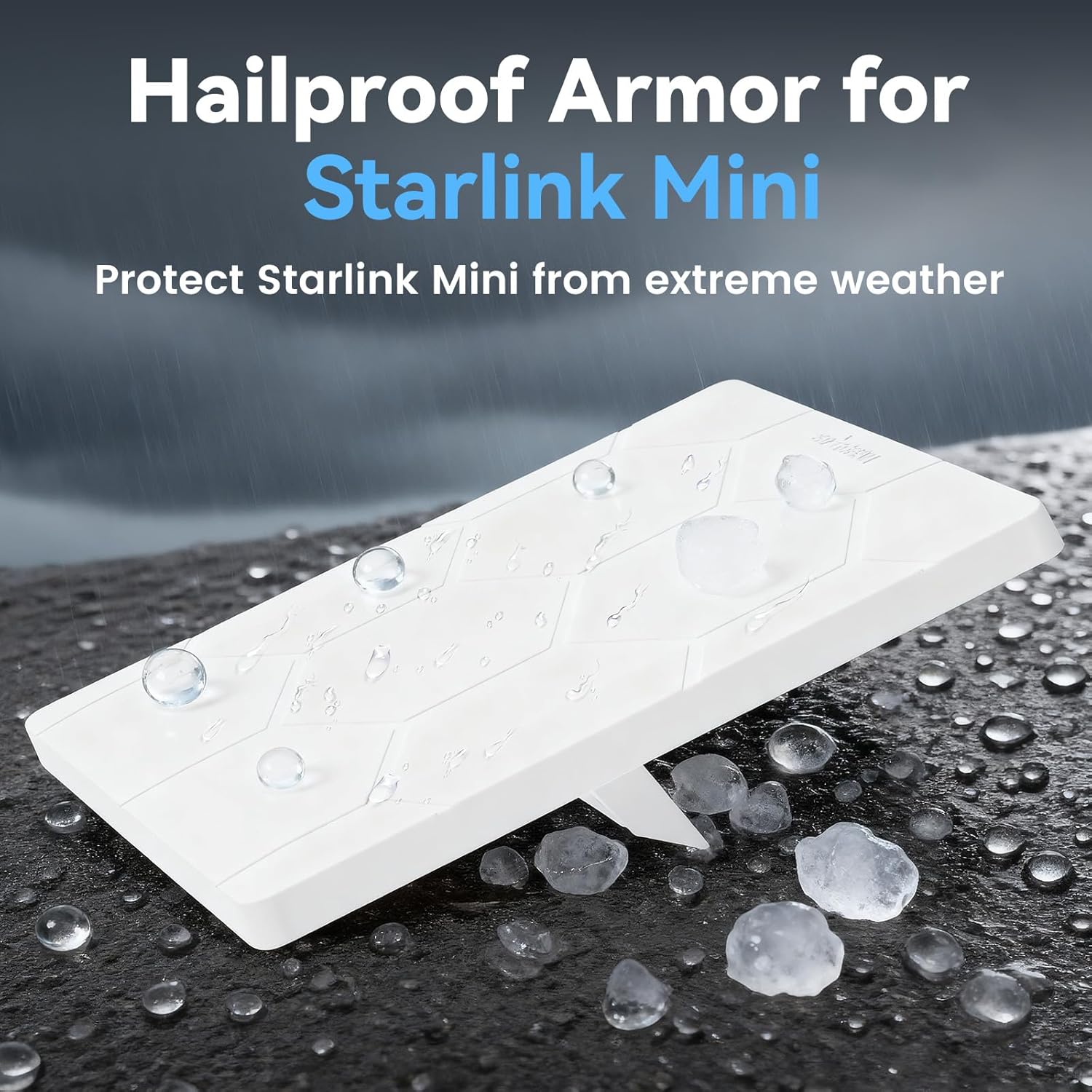 Detalle de STARGEAR Starlink Mini Case Protective Cover (Hailproof Liquid Silicone) for Outdoor Use