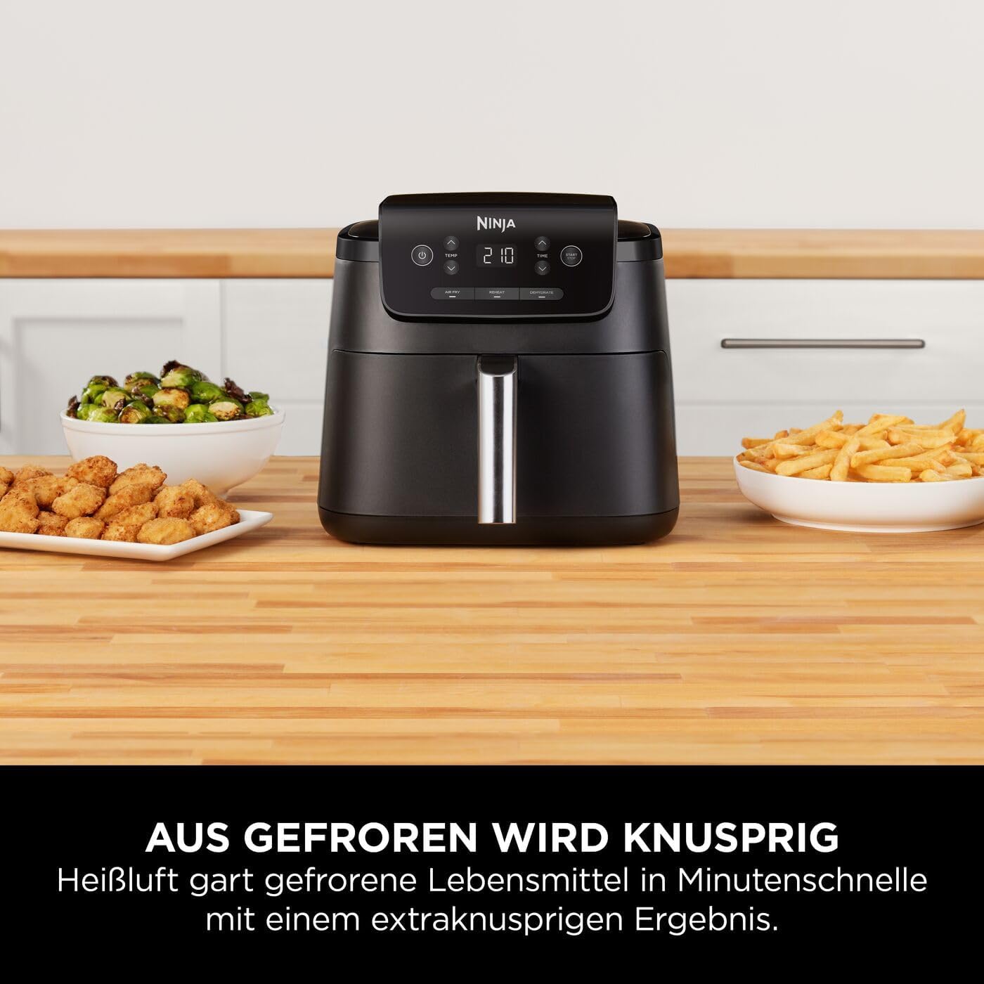 Thumbnail 4 de Ninja Air-Fryer AF110EU (4,7 l) – 3in1 Heißluftfritteuse mit AirCrisp, bis 210 °C
