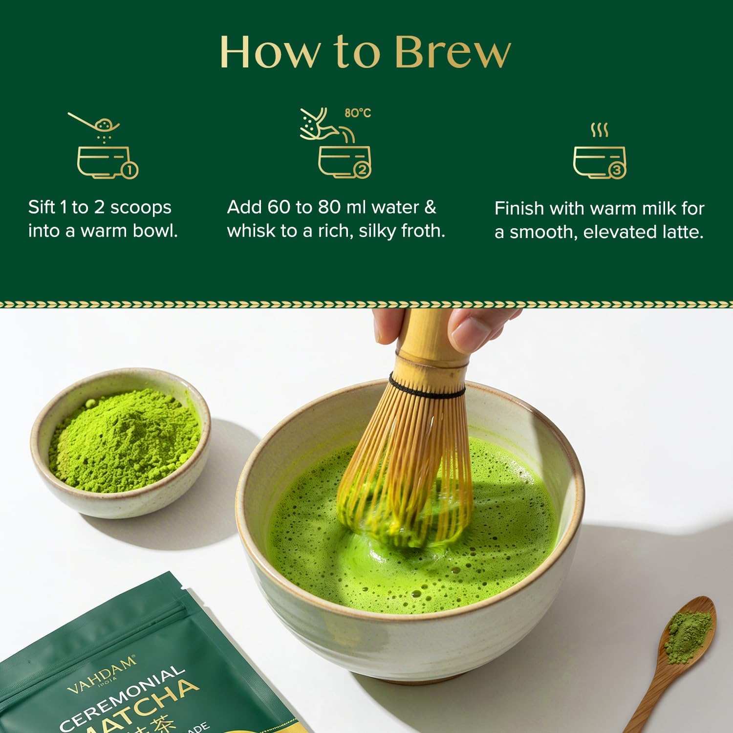 Thumbnail 5 de VAHDAM Matcha Ceremonial Grade 30g