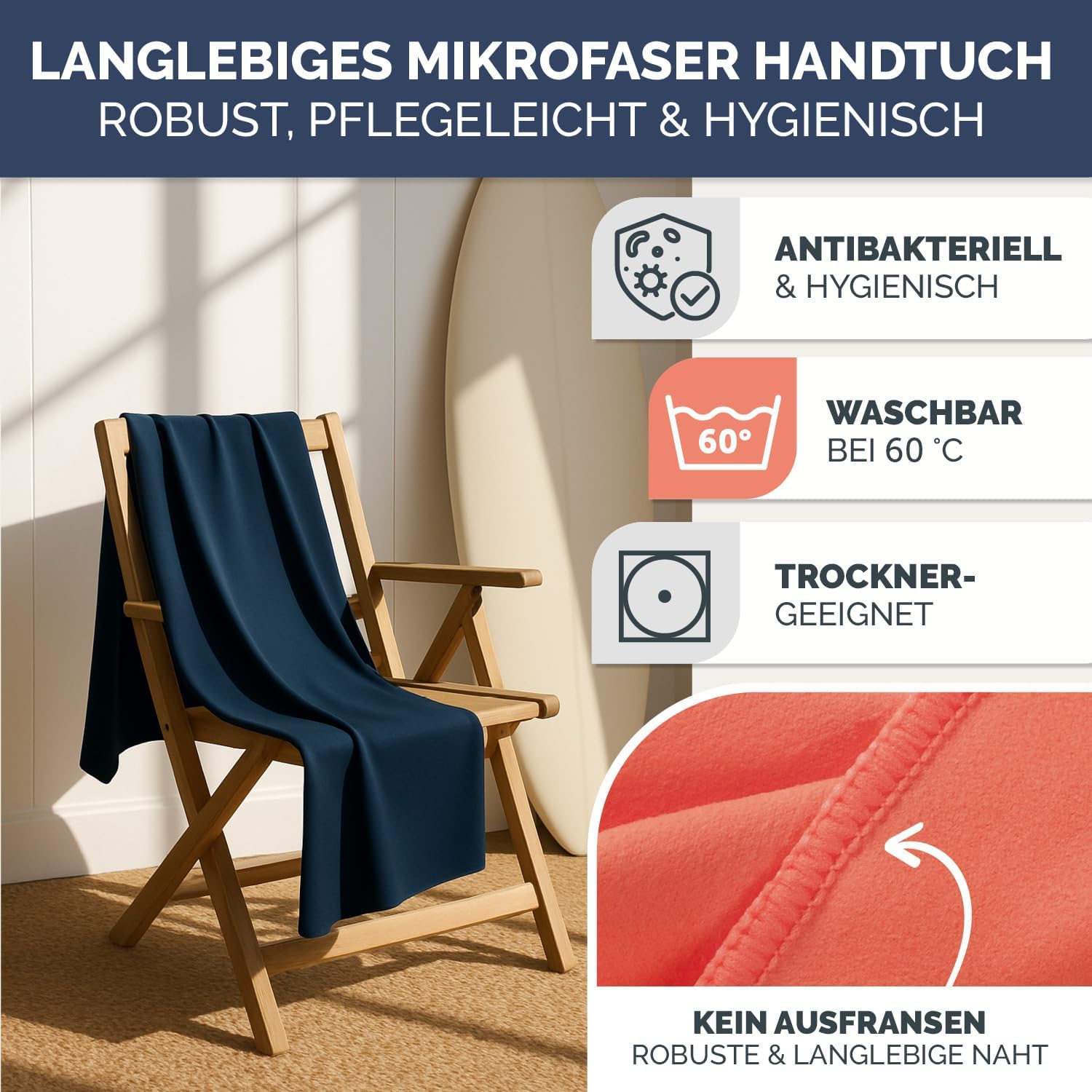 Thumbnail 6 de Blumtal Mikrofaser Handtuch leicht & extra saugstark – Travel Towel Petrol