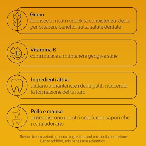Detalle de Pedigree Dentastix Snack per la Igiene Orale per Cane Medio (10–25 kg) – 180 g, 105 pezzi